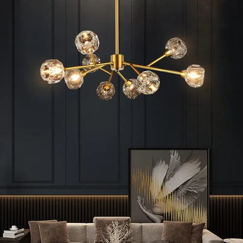 Vista 17 de Weesalife Sputnik - Candelabros para comedor, 6 luces de 25 pulgadas de diámetro Black Sputnik Chandeliers Adjustable Height Modern Crystal