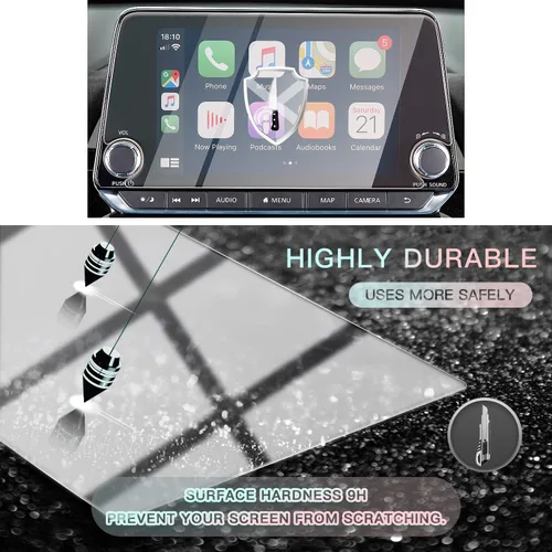 Vista 4 de CDEFG Protector de pantalla de automóvil con control central, protector de pantalla de navegación para Altima L34/2020 Sentra 2019, 2020, 2020, 8