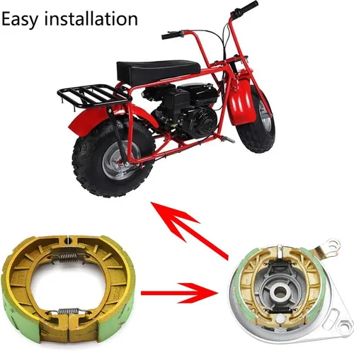 Vista 6 de Kucehiup CG125 Zapata de tambor de freno, 2 piezas, universal de 4.134 in, zapata para 6.5 Hp 196cc MB165 MB200 BT200X CT200U Motorsports Mini Bike