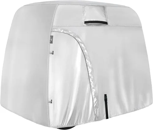 Vista 11 de Explore Land Funda impermeable para carrito de golf universal, compatible con la mayoría de marcas, para 2/4/6 pasajeros