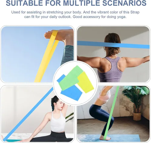 Vista 3 de 3pcs Fitness Exercise Band TPE Strength Training for Yoga Rehab