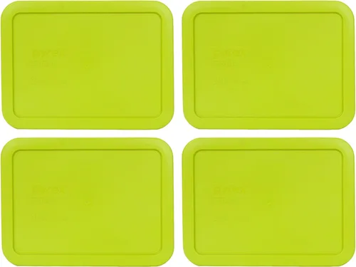 Vista 4 de Pyrex 7210-PC Edamame Green Tapa de almacenamiento de alimentos de 3 tazas, fabricada en Estados Unidos