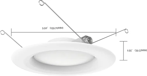 Vista 3 de Satco S11641 - Foco empotrable LED de 9.2 W, paquete de valor, 5-6 pulgadas, blanco, paquete de 6