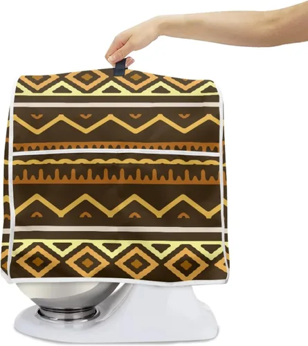 Vista 2 de Veniyate Funda para mezclador de soporte de impresión étnica tribal africana compatible con 5-8 cuartos de galón para ayuda de cocina, cubierta a
