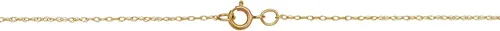 Vista 4 de Kooljewelry 10k Yellow Gold Rope Chain Barely-There Necklace (0.7 mm, 0.9 mm, 1 mm or 1.3 mm) - Thin And Lightweight