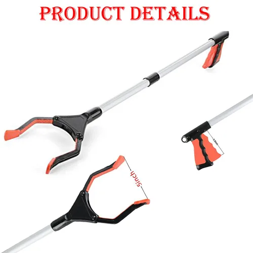 Vista 4 de Greatstar Reacher Grabber - Herramienta de recogida de 32 pulgadas, extensor para ayudas de discapacidad, herramienta plegable ultraligera
