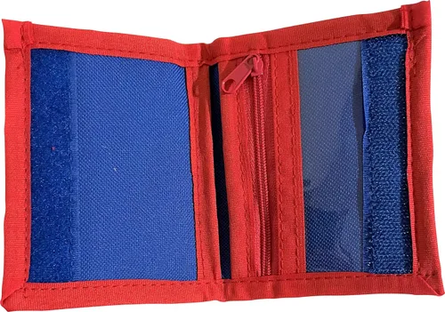 Vista 4 de Ruz Mickey Mouse - Cartera plegable con bolsillo con cremallera para niño pequeño, Azul-rojo, A22754