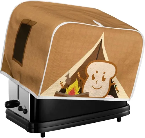 Vista 6 de DISNIMO Cubierta para tostadora de 2 rebanadas, tostadora de pan, cubierta a prueba de polvo, cubierta lavable para electrodomésticos pequeños
