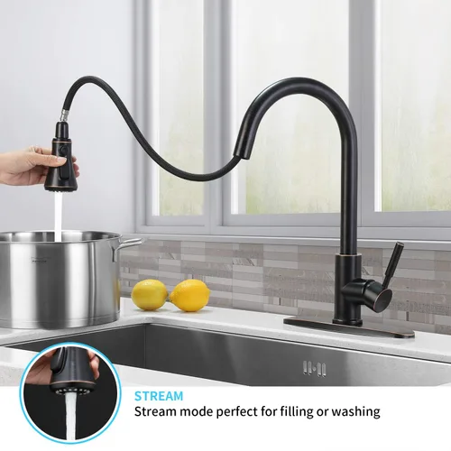 Vista 3 de SOKA Grifos táctiles de fregadero de cocina Bronce frotado con aceite