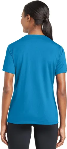 Vista 2 de SPORT-TEK Ladies PosiCharge RacerMesh V-Neck TEE F20