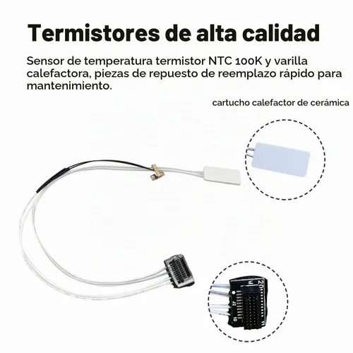 Vista 3 de A1/A1 Mini Hotend Calefacción Kit Componente con Calentador de Cerámica