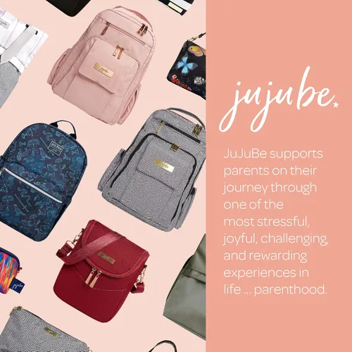 Vista 6 de JuJuJuBe Mochila de viaje ligera a media piernamochila escolar para niños o adultos con organización de bolsillo, raya (Summer Stripe), Rayas