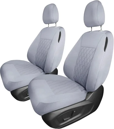 Vista 27 de FH Group Fundas de asiento de automóvil de ajuste personalizado específicamente hechas para Ford Explorer Base 2020-2024, fundas de asiento Negro