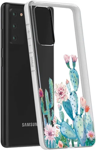 Vista 3 de Funda para Galaxy S20 FE (2020), Galaxy S20 FE 5G para niñas y mujeres, a prueba de golpes, transparente, suave, flexible, TPU delgada, funda