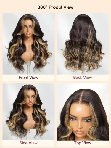 Vista 98 de Beauty Forever Bye Bye Knots - Peluca de cabello humano ondulado sin pegamento, predepilada, 7x5, encaje frontal, cabello humano suelto Peluca