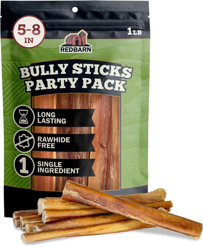 Vista 22 de Redbarn Pet Products All Natural Bully Sticks de 5 a 8 pulgadas para perros pequeños y grandes – Paquete variado de masticables saludables de larga