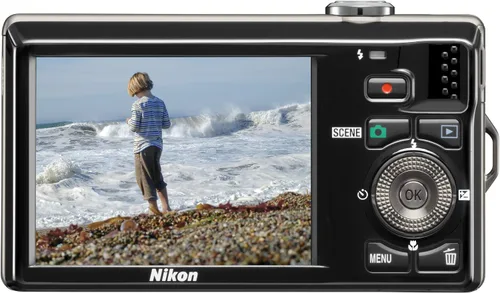 Vista 2 de Nikon Coolpix S6000 - Cámara digital de 14 MP con zoom de reducción de vibración óptica (VR) 7x y LCD de 2.7 pulgadas (negro)