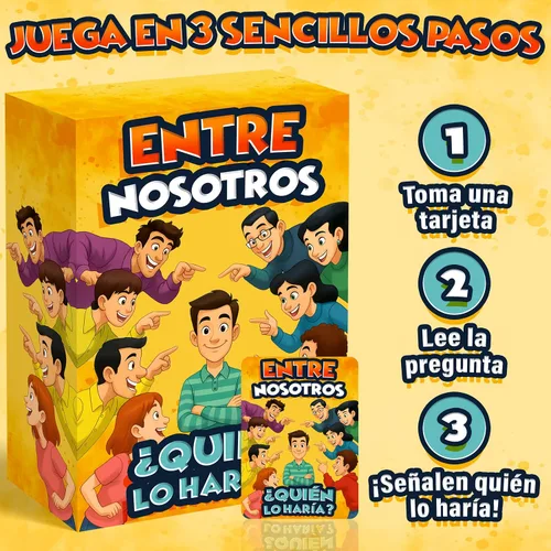 Vista 2 de ¿Quién lo Haría? Juego de Mesa en Español para Familia, Amigos, Adultos y Adolescentes Juego de Cartas Divertido para Fiestas, Noche