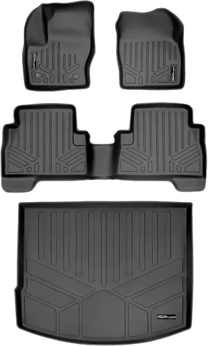 Vista 20 de SMARTLINER Alfombrilla de piso personalizada para maletero de carga para todo tipo de clima para Ford Escape 2005-2012