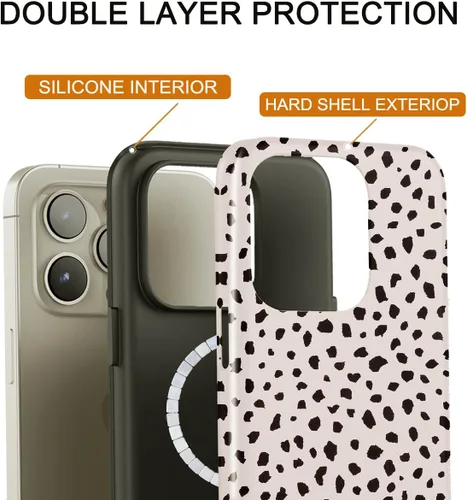 Vista 3 de uCOLOR Funda compatible con iPhone 15 Pro [probada en caídas de 8 pies] compatible con MagSafe - Funda protectora de lujo de diseñador de la serie