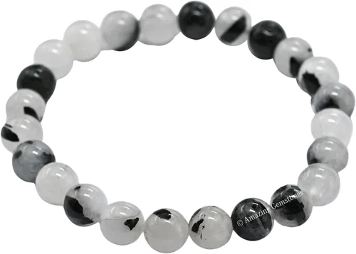 Vista 741 de Amazing Gemstone Crystal Bracelet for Women Men's Gifts - Protection Healing Crystal Bracelet - 8mm Gemstone Beaded Stretchable Bracelet Pulseras
