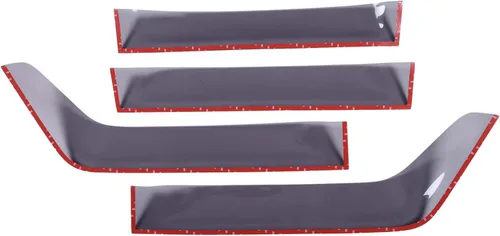 Vista 4 de Fit Hummer H3 - Protector de lluvia para ventana, visor de ventilación con cinta adhesiva, deflector de ventana lateral, viseras de ventilación