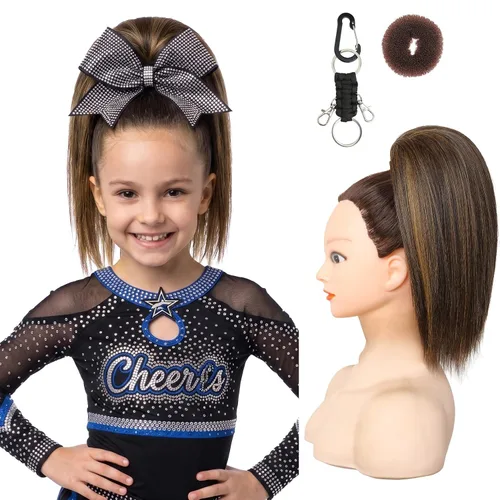 Vista 11 de SEIKEA Pieza de Cabello de Cola de Caballo para Porristas, 10" Lisa Resistente a los Enredos Suave Rubio Natural Extensión de Cola de Caballo