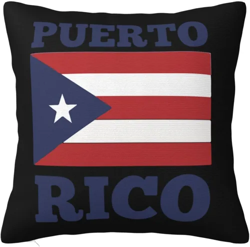 Vista 9 de Fundas de almohada con bandera puertorriqueña, fundas de almohada decorativas de 18 x 18 pulgadas, funda de almohada para decoración al aire libre