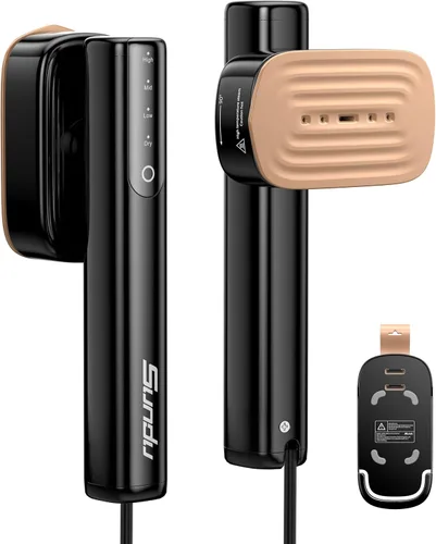 Vista 11 de Vaporizador para ropa, potente plancha de vapor portátil de 1200 W, calentamiento rápido de 15 segundos, tanque de 3.5 fl oz, vapor continuo de 20