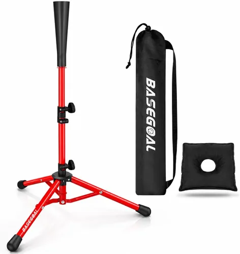Vista 12 de BaseGoal Camiseta de béisbol de bateo de altura ajustable con bolsa