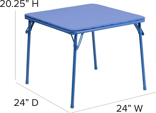 Vista 2 de BizChair Mesa plegable azul infantil guardería aula