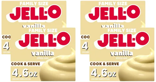 Vista 11 de Jell-O Cook & Serve Mezcla de relleno de pudín de vainilla y pastel, caja de 4.6 onzas Sweet Cook & Serve Pudding & Cake Filling, revuelve