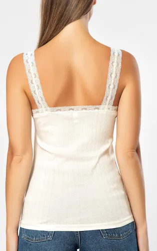 Vista 2 de VAVONNE - Camiseta sin mangas tipo camisola para mujer, toda de algodón, aireada, suave y cómoda