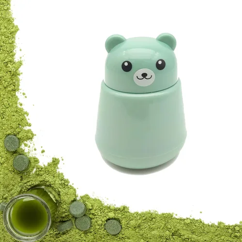 Vista 7 de CoaGu triturador de píldoras con forma de oso para personas mayores - Cumple con la FDA, polvo fino, sin BPA, de ABS, fácil de agarrar y limpiar