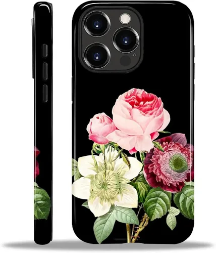 Vista 196 de Funda para iPhone 11, resistente híbrida 2 en 1, protección completa contra golpes con acabado brillante, diseño de collage de tela a cuadros