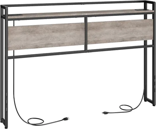 Vista 15 de HOOBRO Cabecera Tamaño Queen, Cabecera con 2 Tomacorrientes y 4 Puertos USB, Altura Ajustable, Estante de Almacenamiento, Resistente y Estable