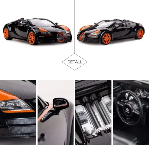 Vista 4 de RASTAR Bugatti 47000 Grand Sport Vitesse 1:24 - Coche de juguete con control de radio