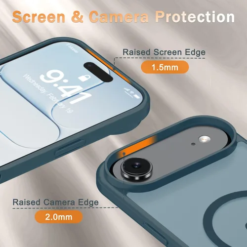 Vista 1072 de Funda para Google Pixel 10 Pro XL, cubierta magnética mate, color negro Fit for MagSafe, Screen Protector included, Shockproof Military Grade