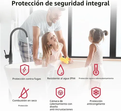 Vista 8 de MIZUDO Calentador de agua sin tanque de gas natural de 120,000 BTU, máximo