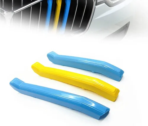 Vista 5 de ontto Apto para Volvo S60 2020 2021 Insertos de Rejilla Tiras Molduras Riñón Delantero Tira Decorativa Rejillas Color A