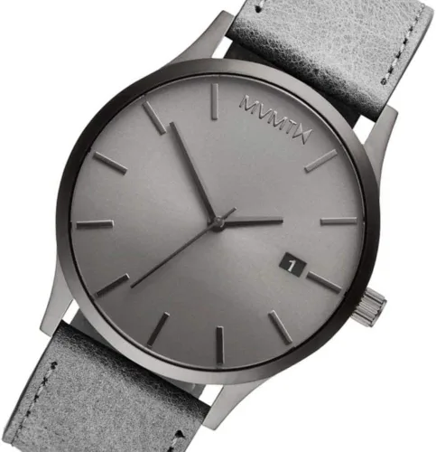 Vista 2 de MVMT D-MM01-GRGR Reloj de cuarzo para hombre con correa de piel de becerro