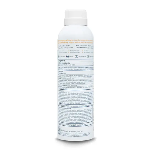 Vista 6 de Bare Republic Protector solar mineral SPF 50 en aerosol de protección solar, acabado transparente y no graso, aroma a coco y vainilla, 6 onzas