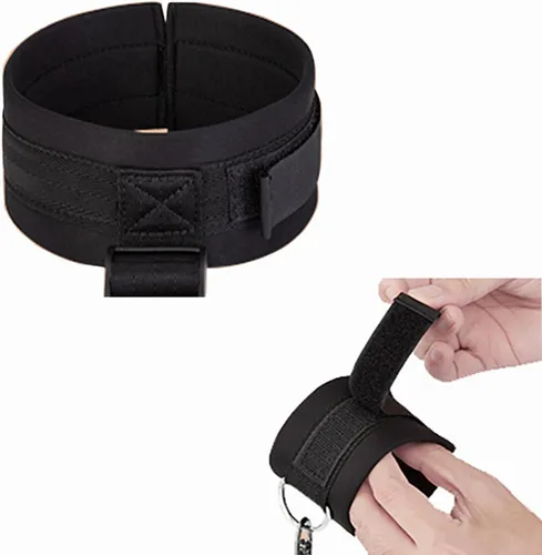 Vista 8 de Esposas peludas para adultos, equipo y accesorios de esclavitud sexual, kit de amarres y pulseras sexuales, juego de puños de mano peludos