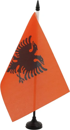 Vista 188 de AZ FLAG Aland Table Flag 4x6 in 100D Polyester Plastic Base Indoor use Finnish 15x10 cm desk flag stitched finish with reinforced edges with