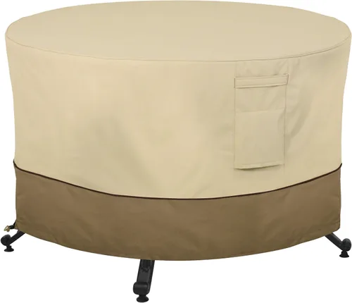 Vista 9 de Classic Accessories funda redonda para mesa brasero de veranda de 42", 42", Pebble
