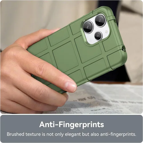 Vista 5 de Funda duradera de ajuste delgado para Redmi 12, funda protectora resistente para exteriores con protección de lente de cámara a prueba de golpes
