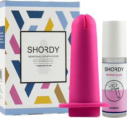 Vista 8 de Juego de lubricante y aplicador de copa menstrual - Herramienta de inserción fácil (verde) Funciona con la mayoría de las tazas, aplicador