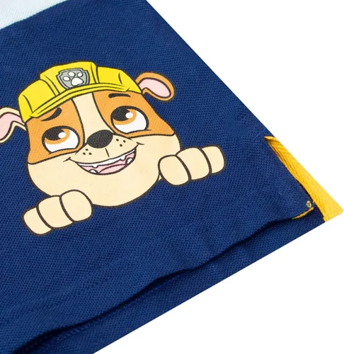 Vista 5 de Paw Patrol Camiseta polo de manga corta para niños Chase, Marshall and Rubble