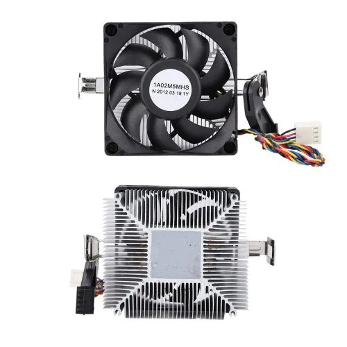 Vista 7 de Ventilador de refrigeración de CPU, rodamiento hidráulico de 12 V, ventilador silencioso de refrigeración de CPU de 2200 RPM, disipador de calor