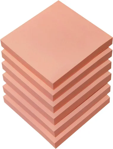 Vista 14 de Notas adhesivas de 3 x 3 pulgadas, 6 colores brillantes, 12 blocs de notas autoadhesivas, 100 hojas/bloc, total de 1200 hojas